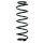 Fahrwerksfeder-Set hinten Schraubenfeder 341mm SPIDAN für HONDA CIVIC VIII