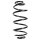 Suspension spring set rear coil spring 307mm SPIDAN for OPEL ASTRA G