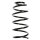 Suspension spring set front coil spring 318mm SPIDAN for SEAT TOLEDO II