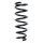 Suspension spring set rear coil spring 299mm SPIDAN for TOYOTA AVENSIS