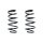 Suspension spring set front coil spring 304mm SPIDAN for OPEL MERIVA B