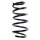 Suspension spring set front coil spring 304mm SPIDAN for OPEL MERIVA B