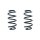 Suspension spring set rear coil spring 246mm SPIDAN for BMW X1 F48