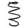 Suspension spring set front coil spring 316mm SPIDAN for MERCEDES GLA X156