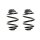 Fahrwerksfeder-Set hinten Schraubenfeder 227mm SPIDAN für RENAULT KANGOO KC0/1_