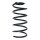 Suspension spring set rear coil spring 264mm SPIDAN for OPEL CORSA E