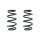 Suspension spring set rear coil spring 247mm SPIDAN for MERCEDES B CLASS