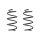 Fahrwerksfeder-Set vorne Schraubenfeder 291mm SPIDAN für AUDI TT (8J3)
