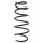 Suspension spring set front coil spring 364mm SPIDAN for CITROËN NEMO
