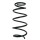 Suspension spring set front coil spring 345mm SPIDAN for TOYOTA YARIS P13