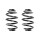 Fahrwerksfedern-Set hinten Schraubenfeder 240mm SPIDAN für u.a. BMW 3 Compact