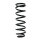 Fahrwerksfeder-Set hinten Schraubenfeder 338mm SPIDAN für TOYOTA COROLLA Verso