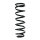 Suspension spring set rear coil spring 338mm SPIDAN for TOYOTA COROLLA Verso