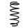 Fahrwerksfeder-Set hinten Schraubenfeder 384mm SPIDAN für TOYOTA LAND CRUISER