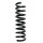 Suspension spring set rear coil spring 340mm SPIDAN for MERCEDES C KLASSE