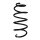 Suspension spring set front coil spring 330mm SPIDAN for HONDA CIVIC VIII