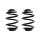Suspension spring set rear coil spring 229mm SPIDAN for BMW Z4 Roadster