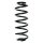 Suspension spring set rear coil spring 321mm SPIDAN for AUDI A3 8P1