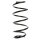 Suspension spring set front coil spring 350mm SPIDAN for SAAB 9 3 YS3F