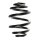 Suspension spring set rear coil spring 250mm SPIDAN for SEAT ALHAMBRA 7V8