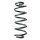 Fahrwerksfeder-Set hinten Schraubenfeder 295mm SPIDAN für OPEL ASTRA K