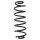 Suspension spring set rear coil spring 316mm SPIDAN for MAZDA 2 DE