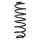 Suspension spring set rear coil spring 350mm SPIDAN for VW PASSAT B7