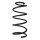 Suspension spring set front coil spring 350mm SPIDAN for MAZDA 3 notchback