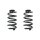 Fahrwerksfeder-Set hinten Schraubenfeder 261mm SPIDAN für AUDI A6 C6