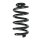 Fahrwerksfeder-Set hinten Schraubenfeder 261mm SPIDAN für AUDI A6 C6