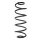 Fahrwerksfeder-Set hinten Schraubenfeder 353mm SPIDAN für PEUGEOT 207 SW