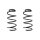 Suspension spring set front coil spring 322mm SPIDAN for FORD C MAX II