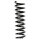 Suspension spring set rear coil spring 352mm SPIDAN for MERCEDES C KLASSE W202
