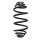 Fahrwerksfeder-Set hinten Schraubenfeder 344mm SPIDAN für OPEL CASCADA (W13)