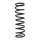 Suspension spring set front coil spring 352mm SPIDAN for KIA RIO I