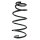 Suspension spring set front coil spring 341mm SPIDAN for TOYOTA YARIS P13