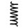 Suspension spring set front coil spring 344mm SPIDAN for VW TOUAREG 7P5