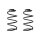 Suspension spring set front coil spring 315mm SPIDAN for VOLVO V40 hatchback