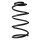 Suspension spring set front coil spring 315mm SPIDAN for VOLVO V40 hatchback