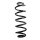 Fahrwerksfeder-Set hinten Schraubenfeder 339mm SPIDAN für AUDI A4 B9