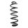 Suspension spring set rear coil spring 339mm SPIDAN for AUDI A4 B9