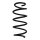Suspension spring set front coil spring 310mm SPIDAN for FORD FIESTA VII