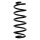 Suspension spring set front coil spring 353mm SPIDAN for AUDI A6 C5