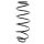 Suspension spring set front coil spring 279mm SPIDAN for SMART CABRIO 450