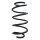 Suspension spring set front coil spring 319mm SPIDAN for VW GOLF V