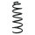 Suspension spring set rear coil spring 331mm SPIDAN for FIAT 500L 351