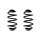 Fahrwerksfeder-Set hinten Schraubenfeder 292mm SPIDAN für OPEL ASTRA J