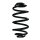Suspension spring set rear coil spring 292mm SPIDAN for OPEL ASTRA J