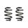 Fahrwerksfeder-Set hinten Schraubenfeder 268mm SPIDAN für VW TRANSPORTER T6