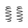 Fahrwerksfeder-Set vorne Schraubenfeder 318mm SPIDAN für OPEL VECTRA C